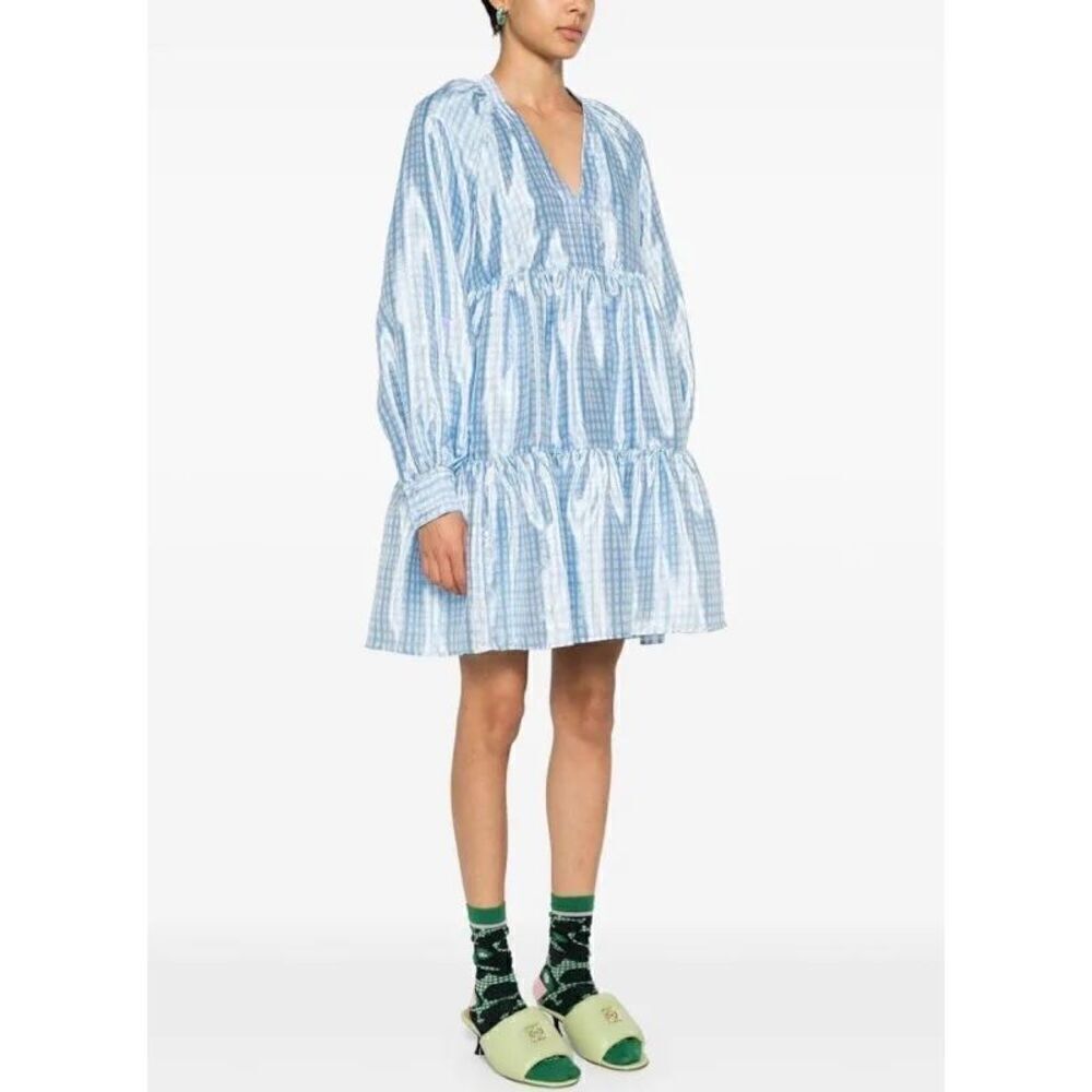 Stine Goya Jasmine Midi Dress‎ In Blue Size Small